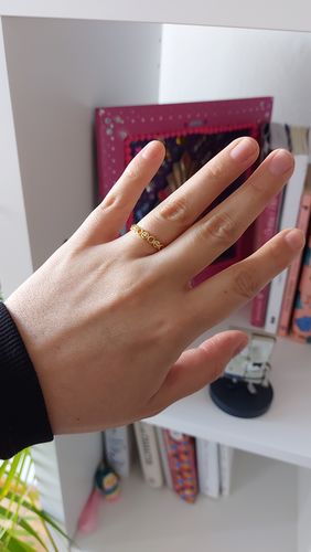 Customer photo review of Anillo Carita Feliz