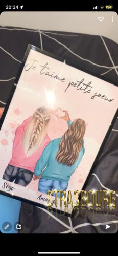 Customer photo review of Besties d'hiver - Poster personnalisé
