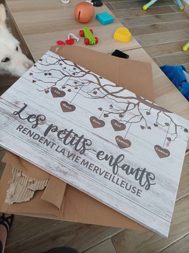 Customer photo review of Mes petits-enfants - Toile grands-parents