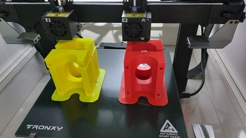 Customer photo review of Tronxy IDEX 3D Printer Gemini S Two Head Multicolor Large FDM 3D Printing Machine 300*300*390mm