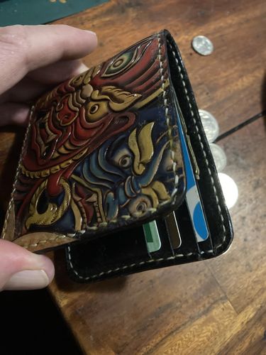 Customer photo review of Hundred Ghosts™ Handcrafted Japanese Leather Wallet (50% OFF)