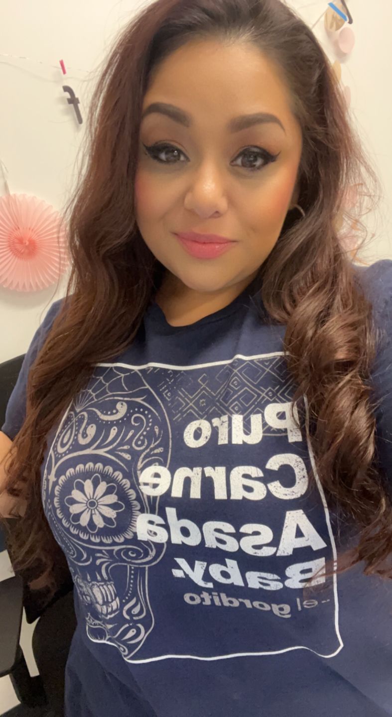 Customer photo review of Puro Carne Asada Baby - El Gordito T-Shirt
