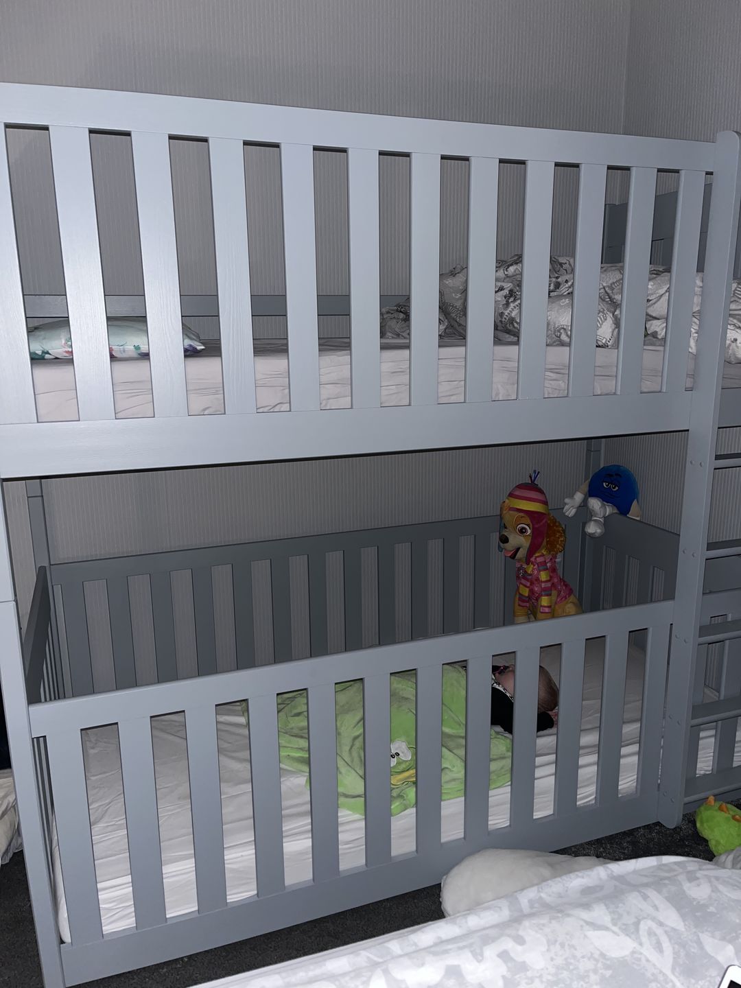 Customer photo review of Wooden Bunk Bed Konrad with Cot Bed