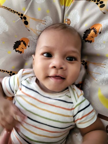Customer photo review of Satin Baby Lounger