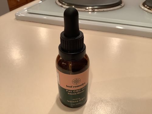 Customer photo review of Pet Tincture 500mg Isolate CBD