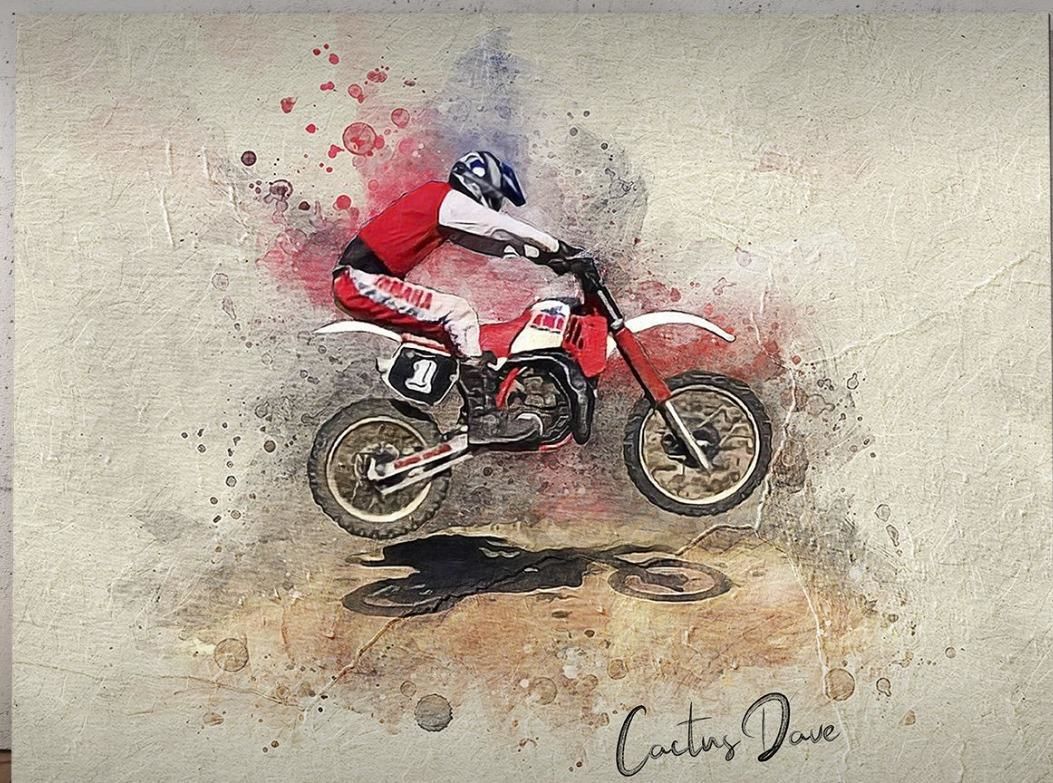 Customer photo review of Personalized Motocycle photo Painting