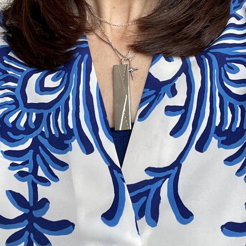 Customer photo review of Envelope Fortune Locket - Silver
