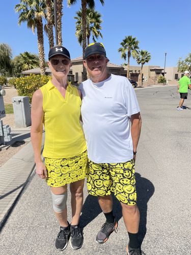 Customer photo review of Graffiti Happy Emoji Pattern Print Men's Shorts