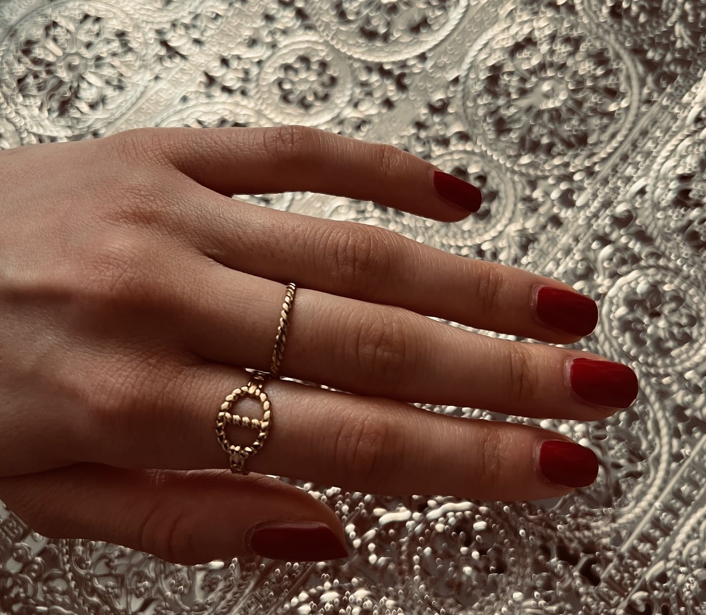 Customer photo review of Thin Cavo Ring | 18K vergoldet
