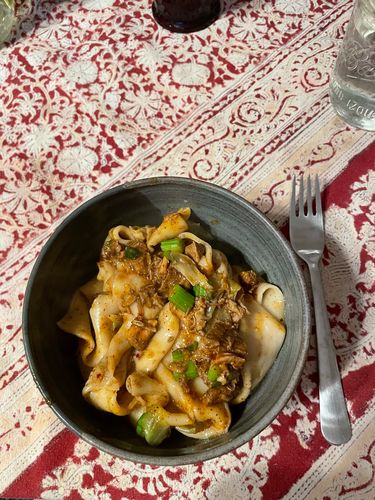 Customer photo review of [N3] Mt. Qi Pork Hand-Ripped Noodles Meal Kit (4 Servings)