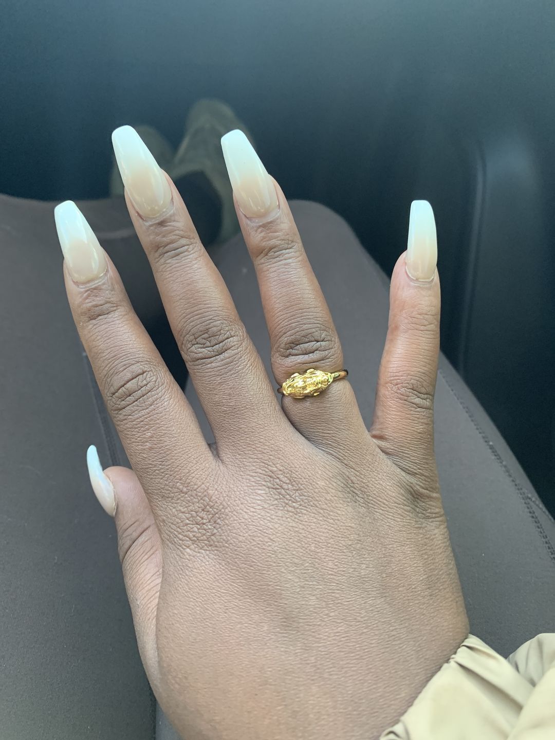 Customer photo review of Adjustable Lucky Gold Piyao Ring
