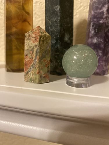 Customer photo review of Unakite & Green Aventurine Mini Duo