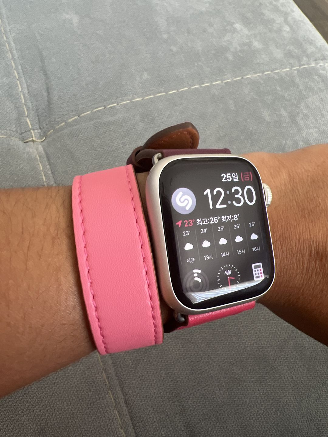 Customer photo review of Double Tour Paris Vegan Leather Band (5 Designs)