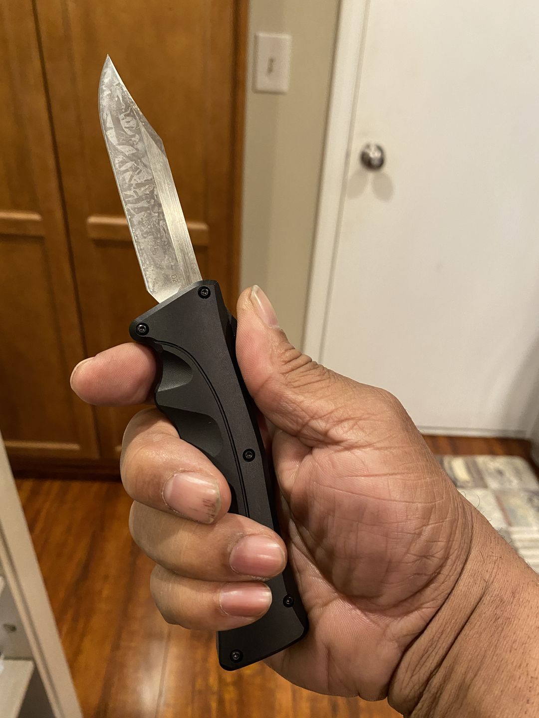 Customer photo review of *New Arrival* Black D2 Clip Point Mamba Hendrix OTF