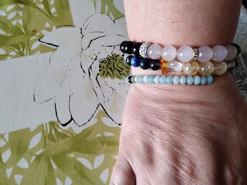 Customer photo review of Bracelet "Positif" en Amazonite