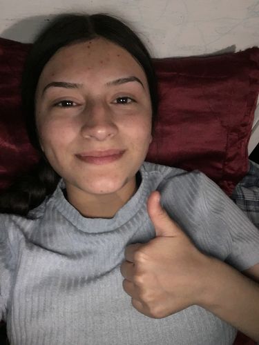 Customer photo review of Hoodie Blanco Palomito Reflex