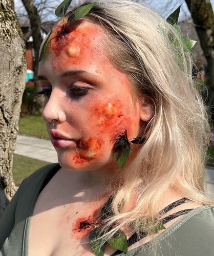 Customer photo review of Jess FX - Silicone Blister Prosthetic Appliance