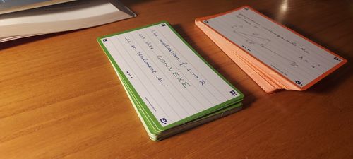 Avis photo d'un client sur Flashcards FLASH 2.0 OXFORD # 80 cartes 7,5 x 12,5 cm - ligné