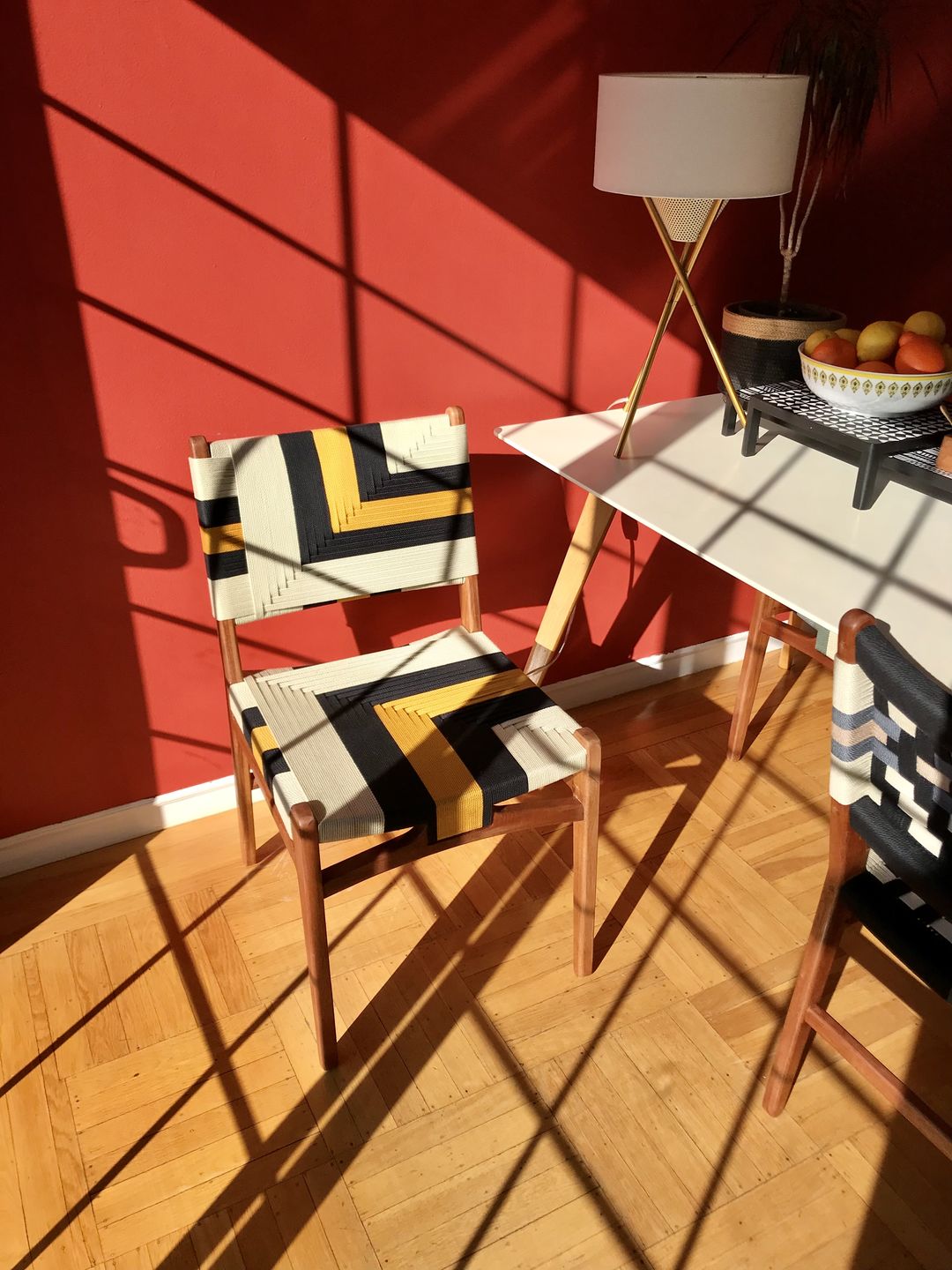 Customer photo review of Chontales Dining Chair, Queen Bee Pattern