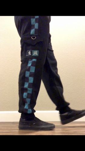 Customer photo review of Harajuku Style Demon Slayer Cargo Style Sweatpants