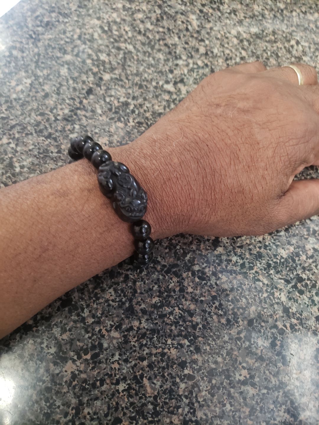 Customer photo review of Pi Yao Obsidian Wealth Bracelet