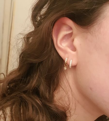 Customer photo review of Estelle Mini Creolen