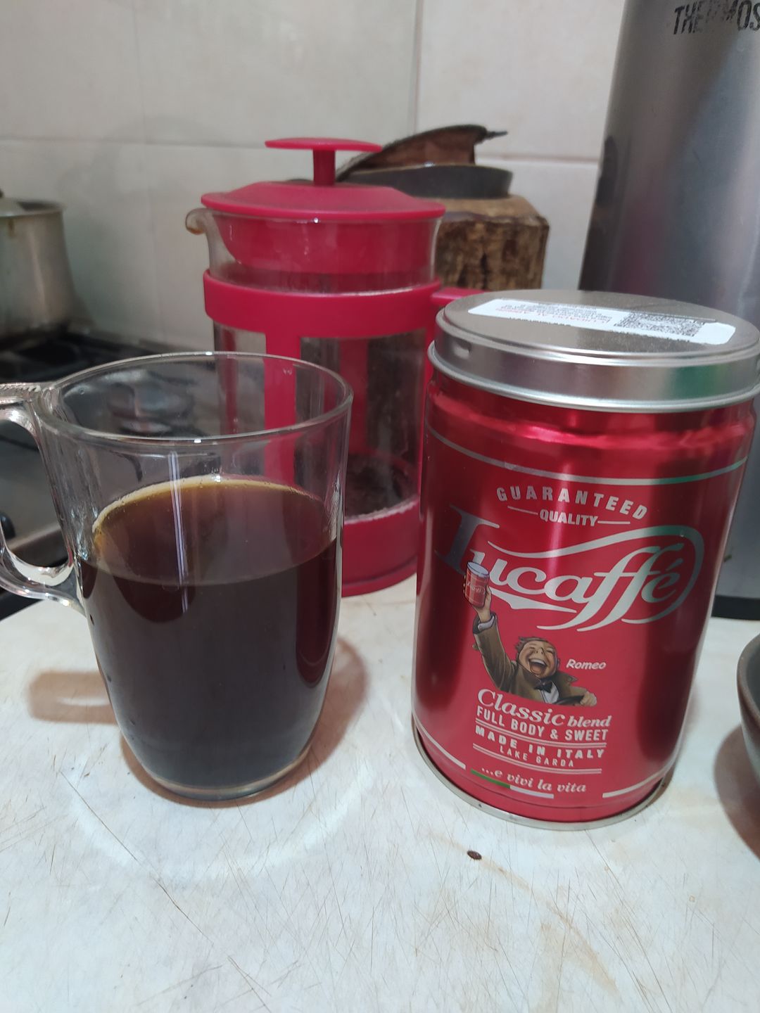 Customer photo review of Lata Lucaffe Classic y Mr. Exclusive 250 grs Grano Molido