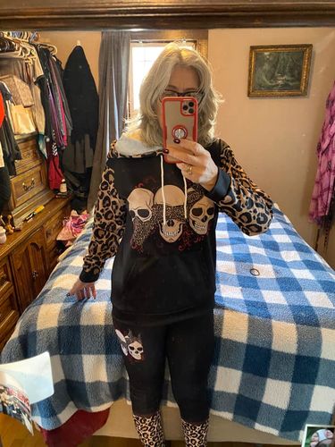 Customer photo review of Just Love Skulls Leopard Outfit