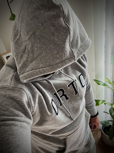 Customer photo review of College Fleece Hoodie Marle Grey