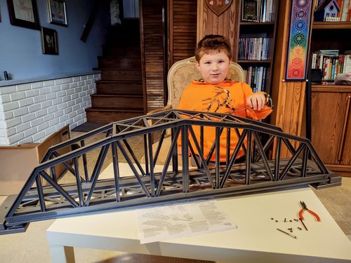 Customer photo review of LGB LGB50610 Steel Truss Bridge -- 47-1/4"  1200mm, G Scale