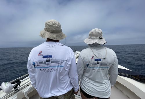 Customer photo review of Custom Dri-Fit Fishing Hoodies (Front & Back Printing)