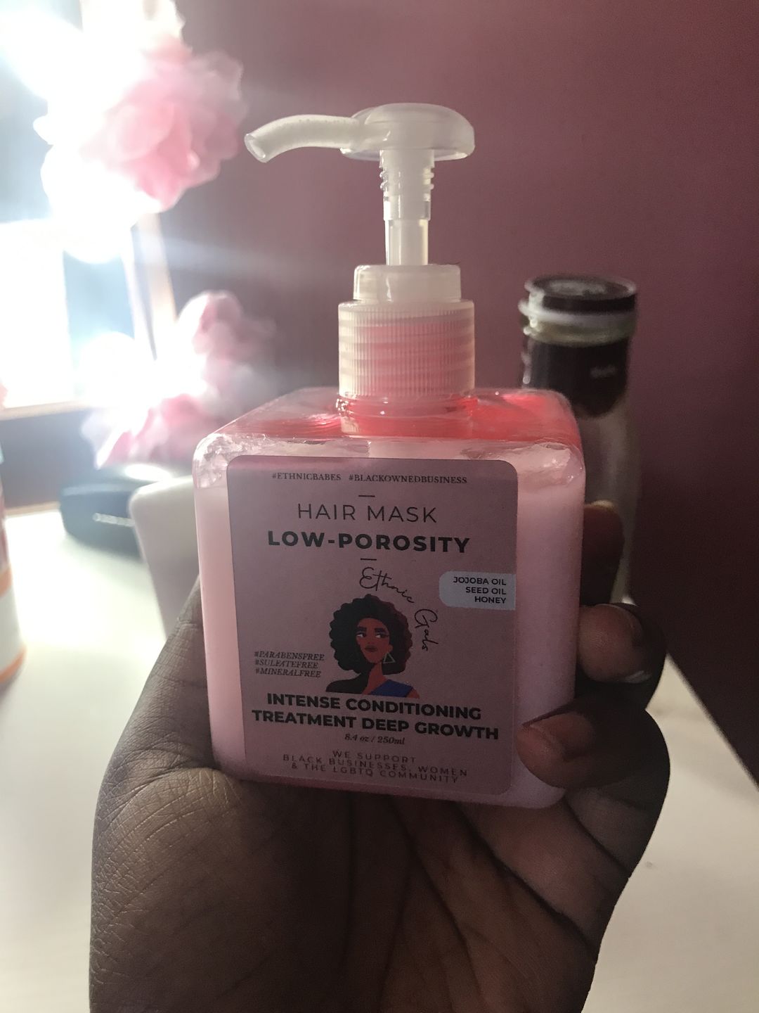 Customer photo review of DEEP REPAIR low porosity hair mask