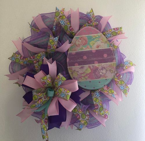 Customer photo review of 10.5"x10Yd Mini Stripe Mesh Lavender/Mint/Lt Pink RY8340AR