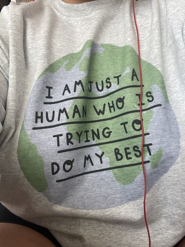 Customer photo review of I Am Just A Human Who Is Trying To Do My Best
