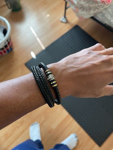 Customer photo review of For Grandson - I Will Always Be With You Double-Row Bracelet