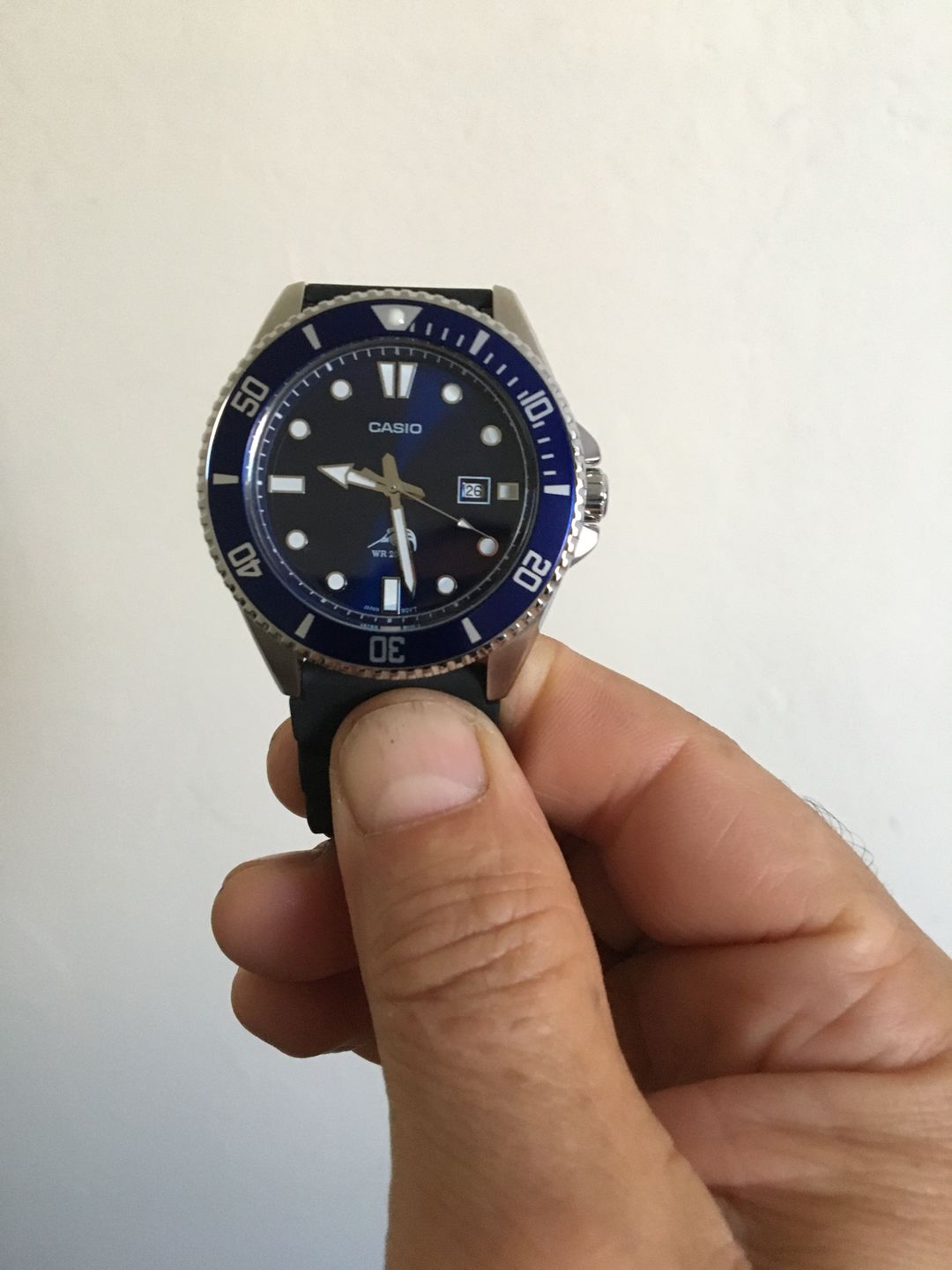 Customer photo review of Reloj Casio Vintage W-217H-1AVDF Classic Líneas Azules