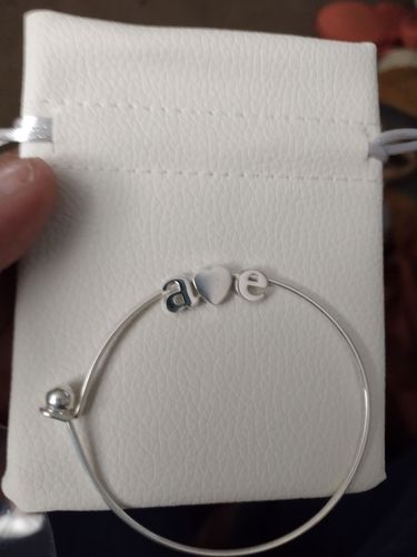 Customer photo review of Initial Bangle