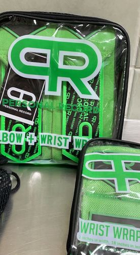 Customer photo review of PR Neon Arm Day Bundle - Neon (Wrist Wraps, Elbow Wraps, and Lifting Straps)