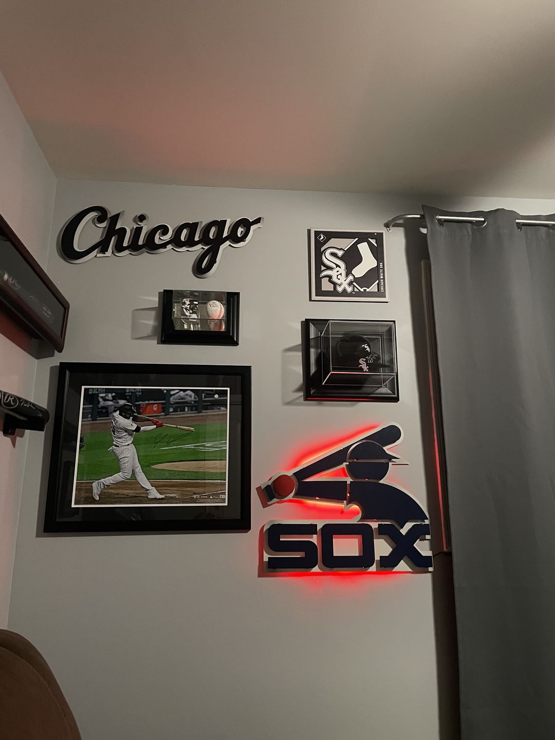 Customer photo review of Chicago White Sox Retro Batter Logo 3D artwork