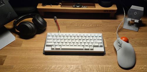 Customer photo review of KEEBMAT™ Premium Felt Edition (incl. Free Coaster!)