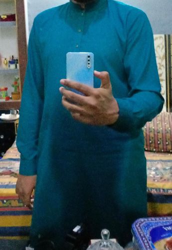 Customer photo review of Duke (Bottle Green) Wash and Wear Unstitched
