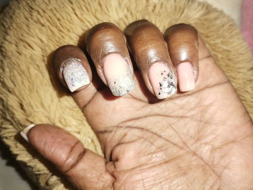 Customer photo review of Acrílico Colección Opal White 3 pzas Fantasy Nails
