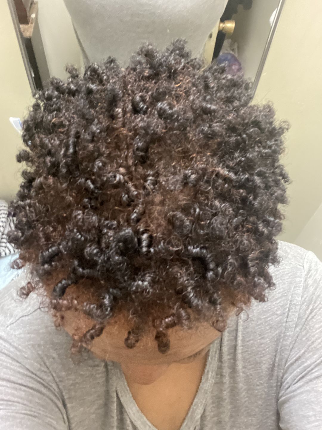 Customer photo review of POLISHED Hair & Scalp Oil