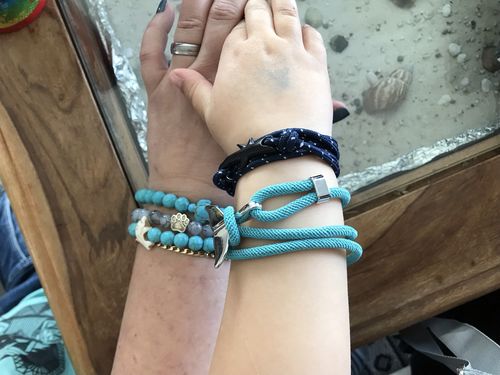 Customer photo review of "Dolphin" tracking bracelet