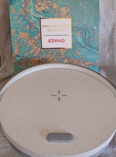 Customer photo review of EZVALO 4-in-1 Music Bedside Lamp with Wireless Charger