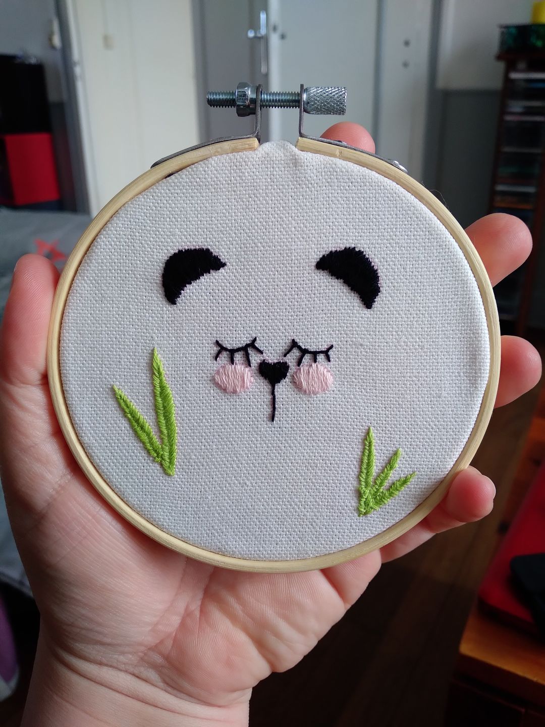 Customer photo review of Kit Broderie Panda
