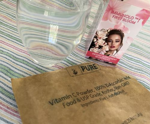 Customer photo review of IMMUNOLO ™† Dermal Repair + Skin Corrective Supplement