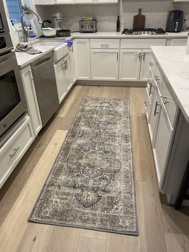Customer photo review of Distressed Vintage Kendra Ash Runner Rug