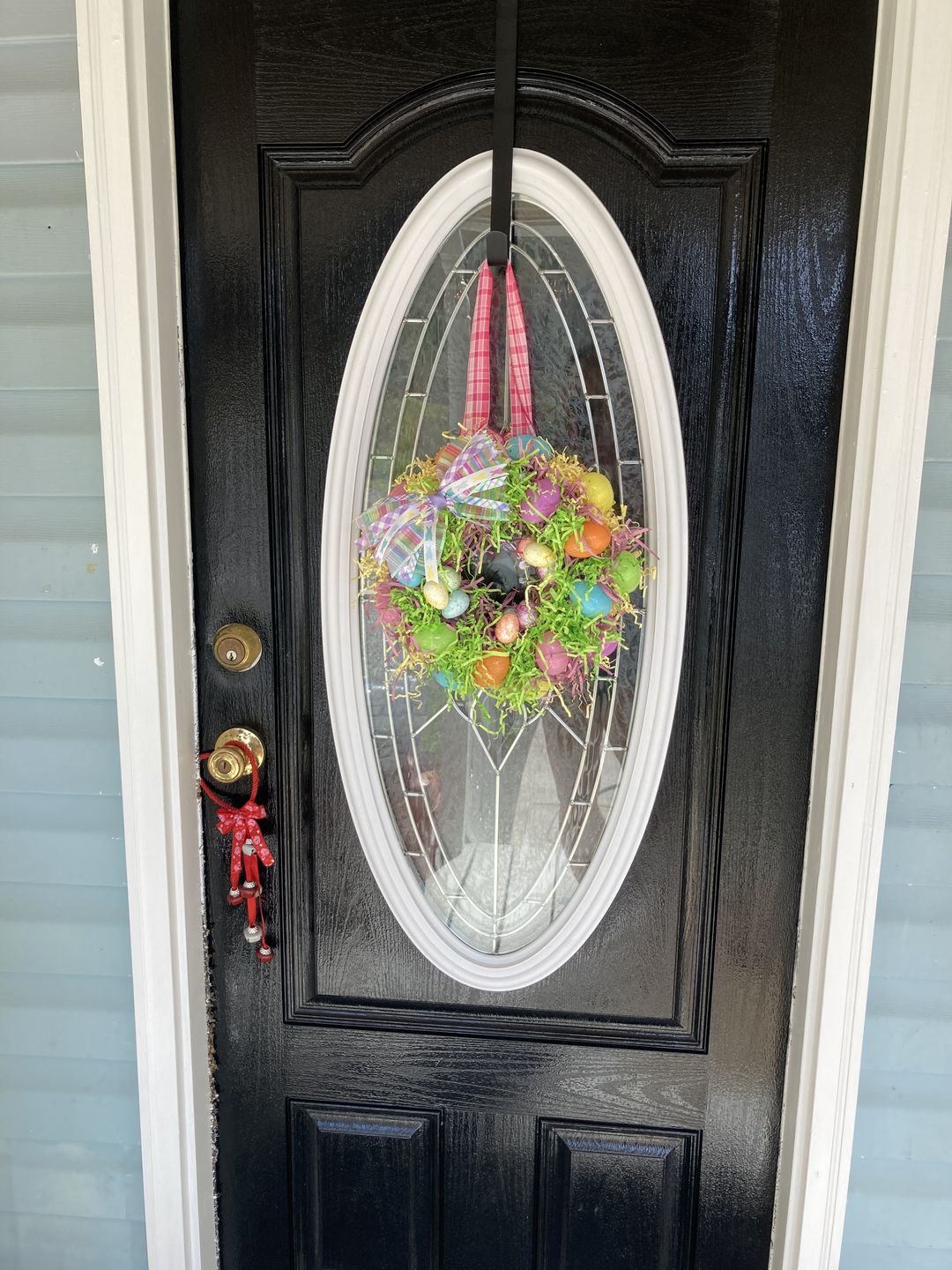 Customer photo review of Small Oval 16" x 39" Frame Kit for 1" Glass