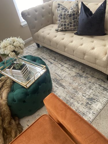 Customer photo review of Cream, Black and Tan Scribble